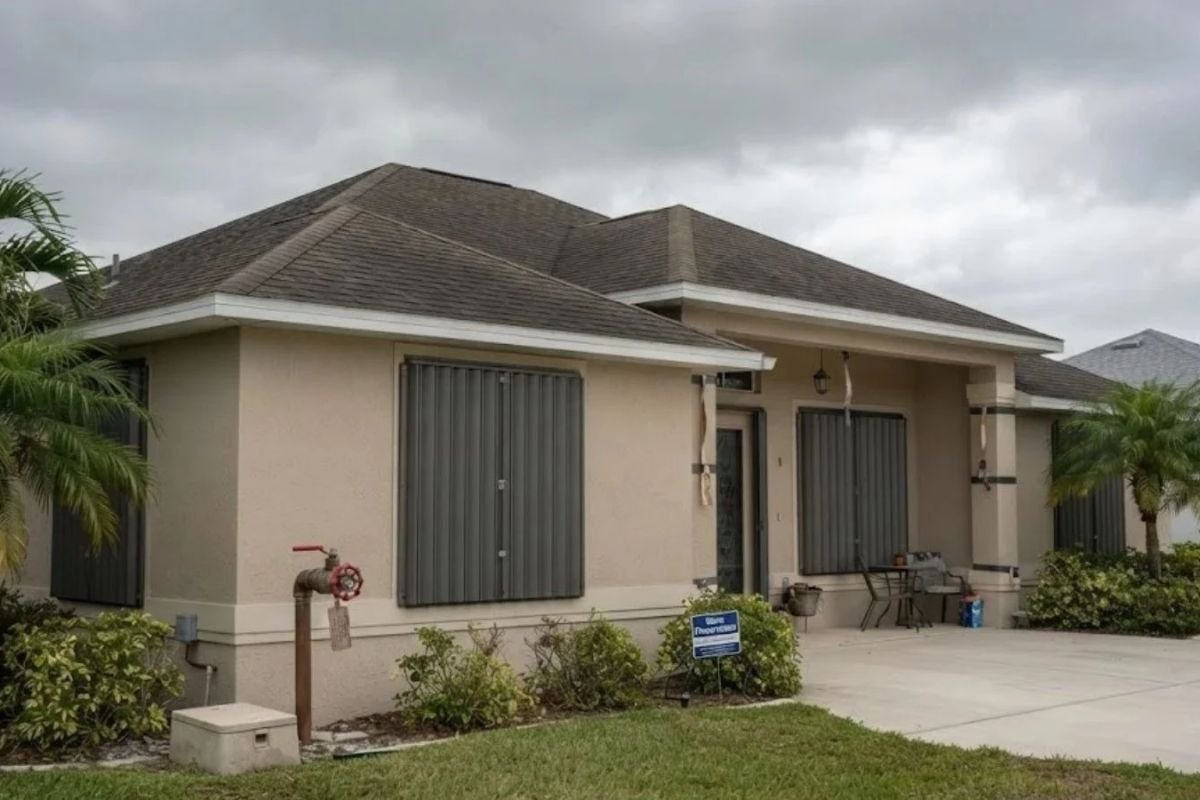Home prepared for hurricane season in Naples, FL