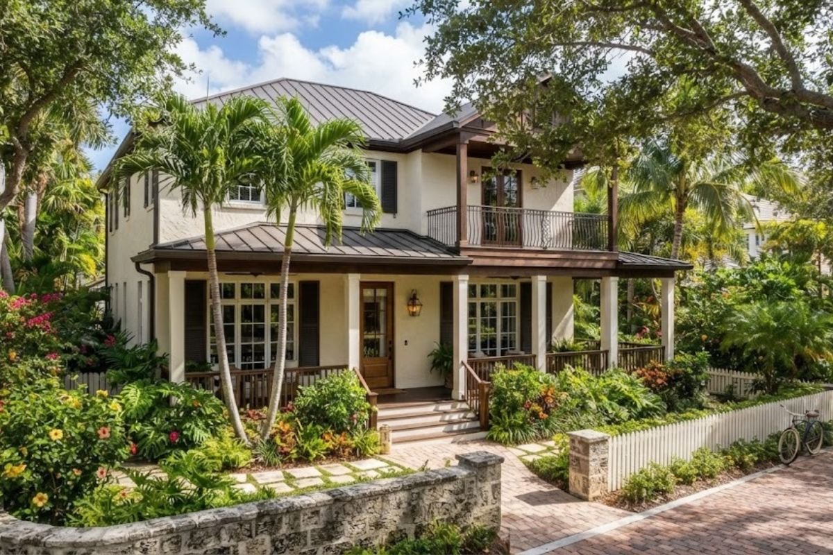 A classic Old Naples historic home exterior