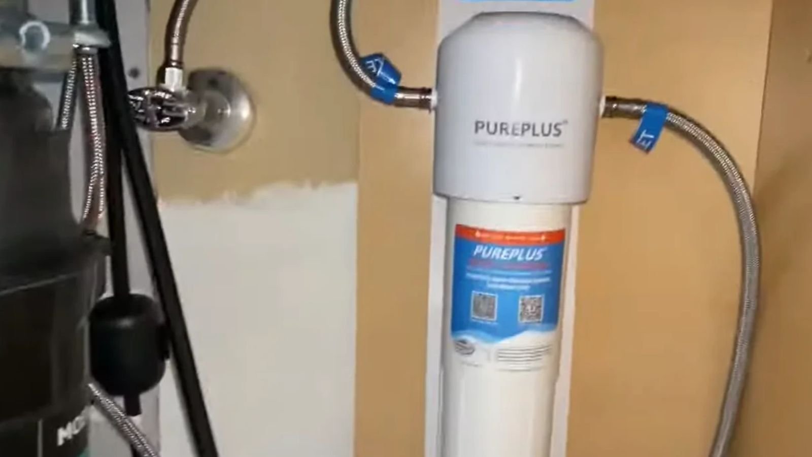 Whole-house water filtration system installed in a Naples, FL home