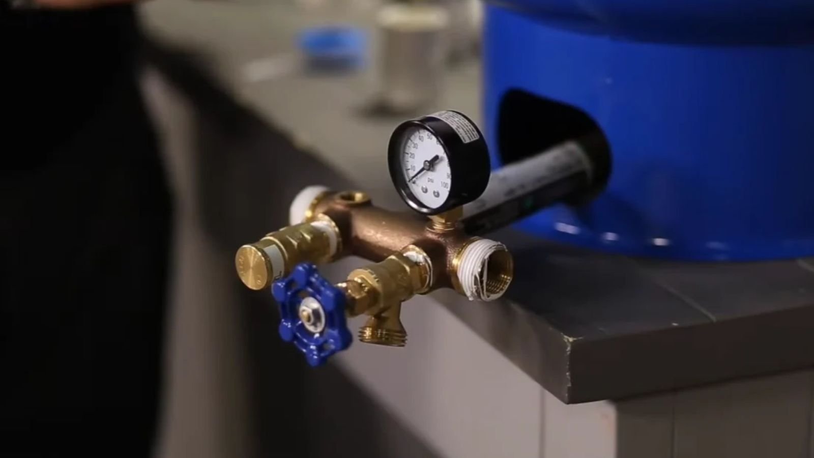 Well pump and pressure tank setup at a Naples-area property