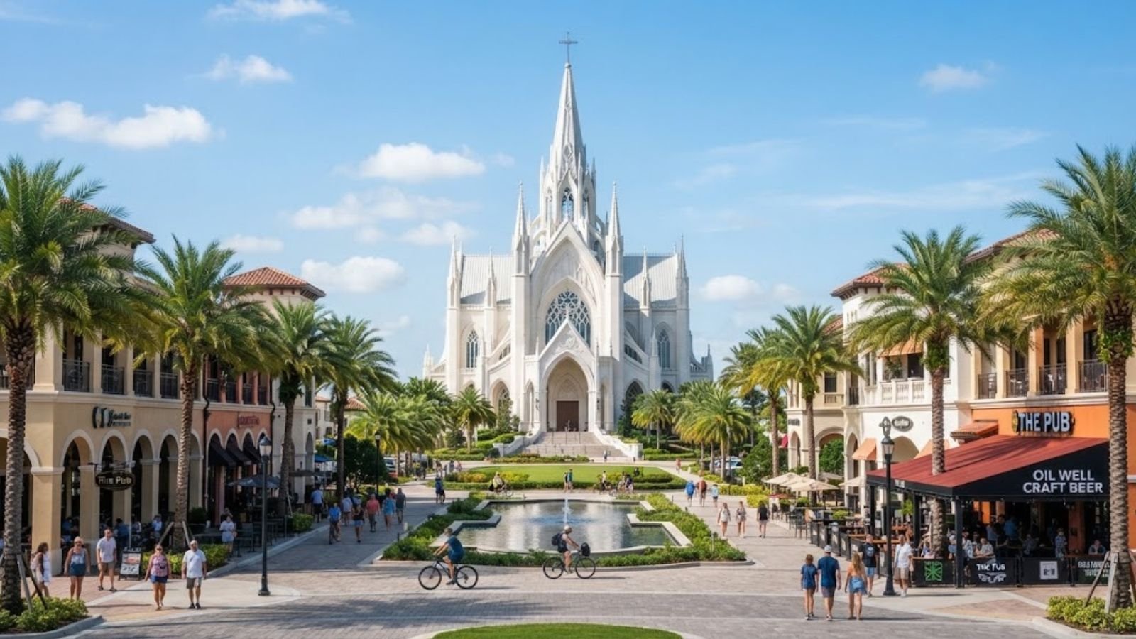 Ave Maria, FL town center, served by Naples 24/7 Plumbing