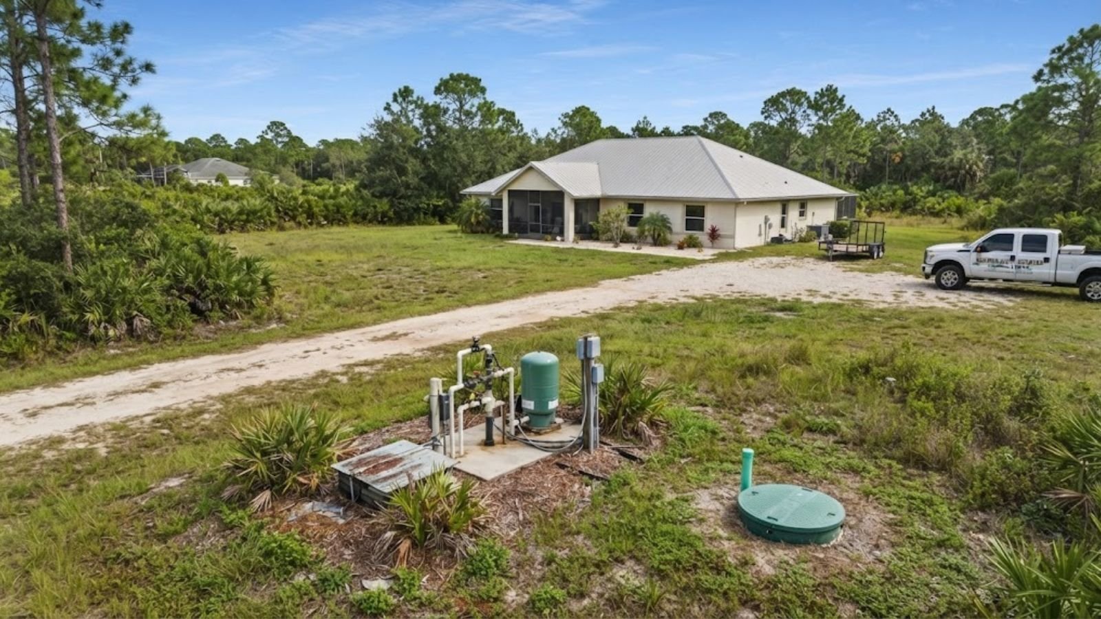 A Golden Gate Estates, FL acreage property served by Naples 24/7 Plumbing